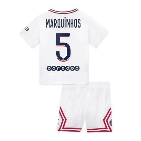 Camisola Paris Saint Germain PSG Marquinhos 5 Fourth Criança Equipamento Principal 2021-22